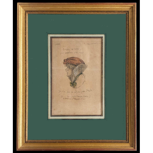 Gravure tête-bêche 1840 